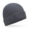 Winter hat - mod. B438N:Graphite Grey, 100% cotton, One Size